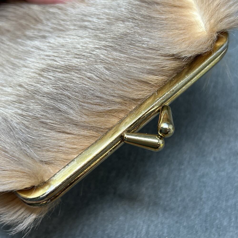 Vintage Lispeer Trading Kangaroo Fur Coin Purse Kiss Lock Australia Souvenir - Picture 10 of 11